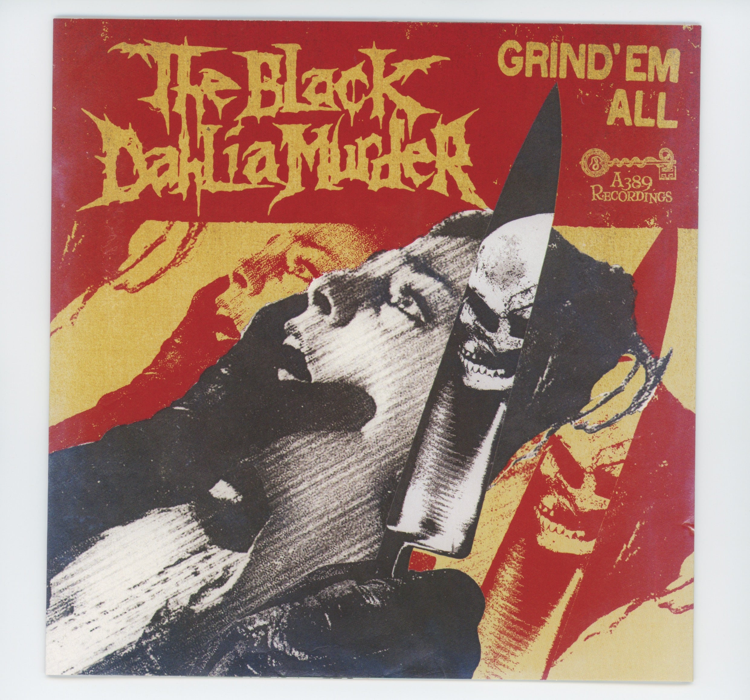 The Black Dahlia Murder - Grind 'Em All on A389 Single Sided Etched Red Vinyl 7"