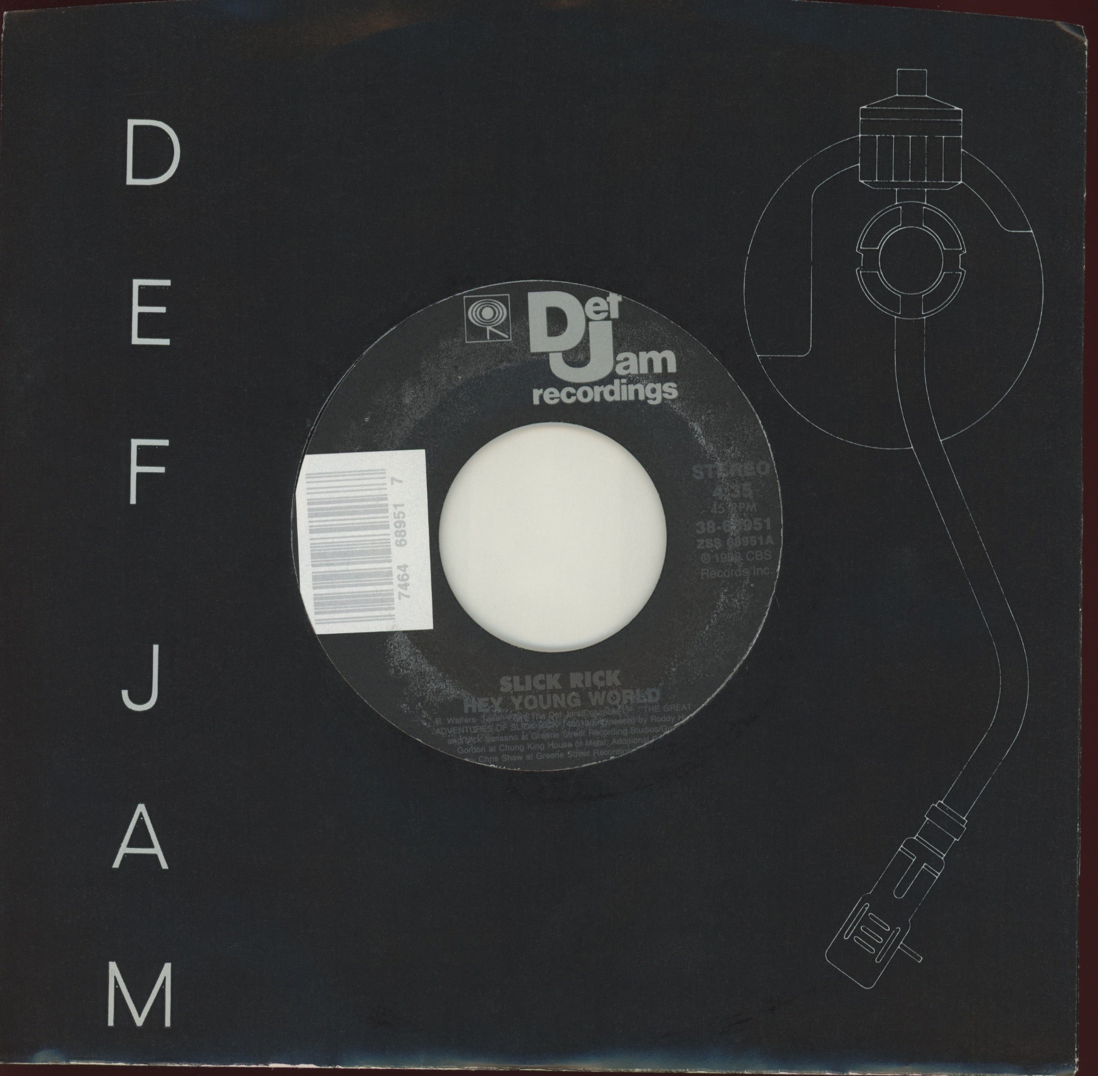 Slick Rick - Hey Young World / Mona Lisa on Def Jam