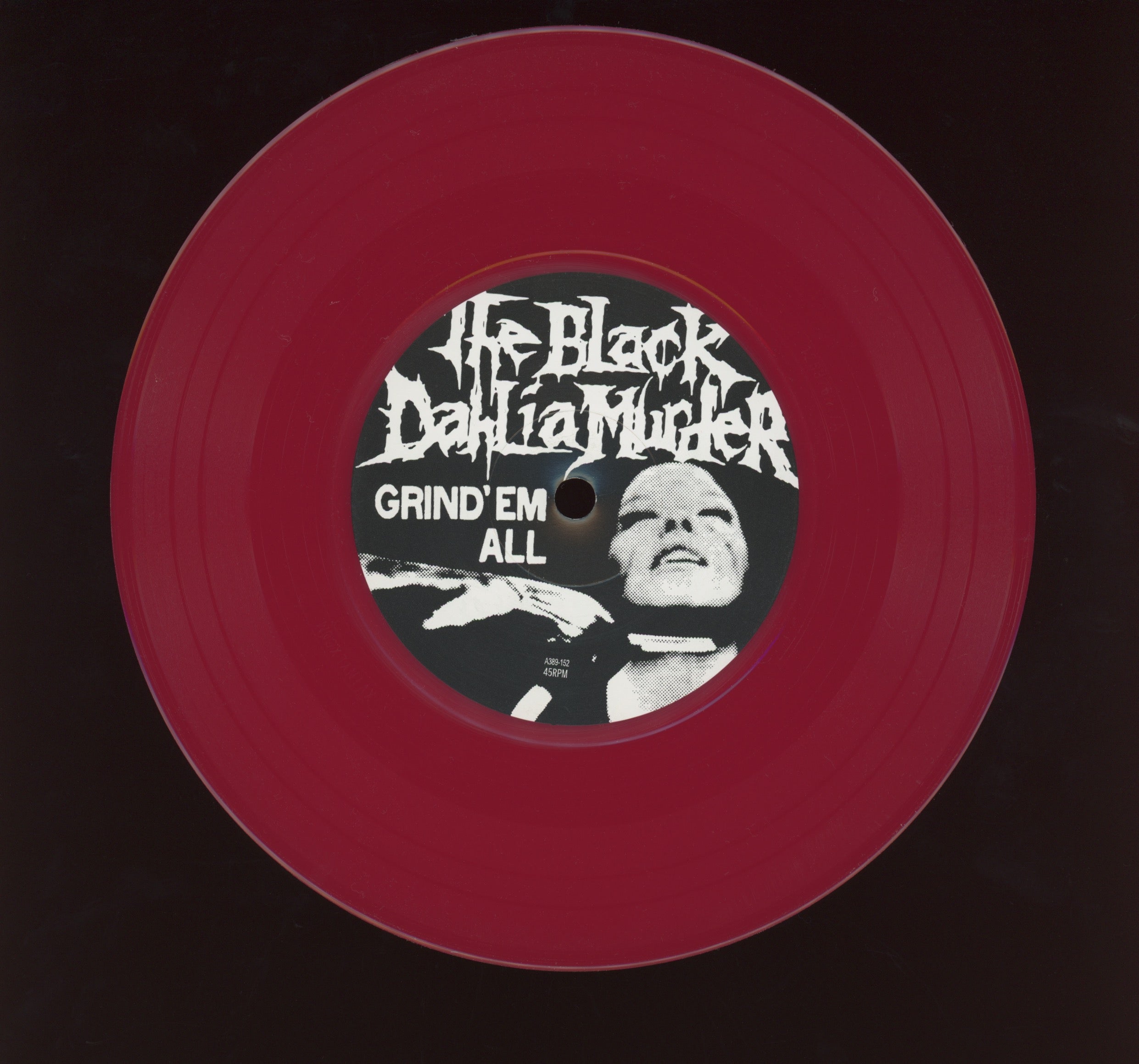 The Black Dahlia Murder - Grind 'Em All on A389 Single Sided Etched Red Vinyl 7"