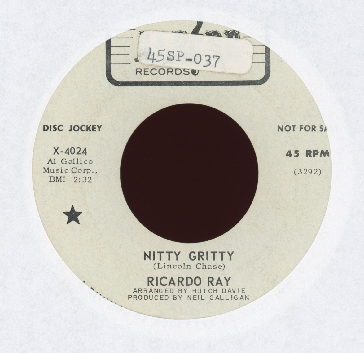 Ricardo Ray - Nitty Gritty on Alegre Promo
