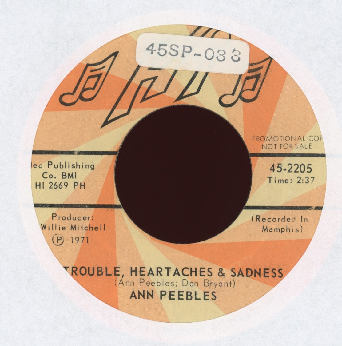 Ann Peebles - Breaking Up Somebody's Home on Hi Promo