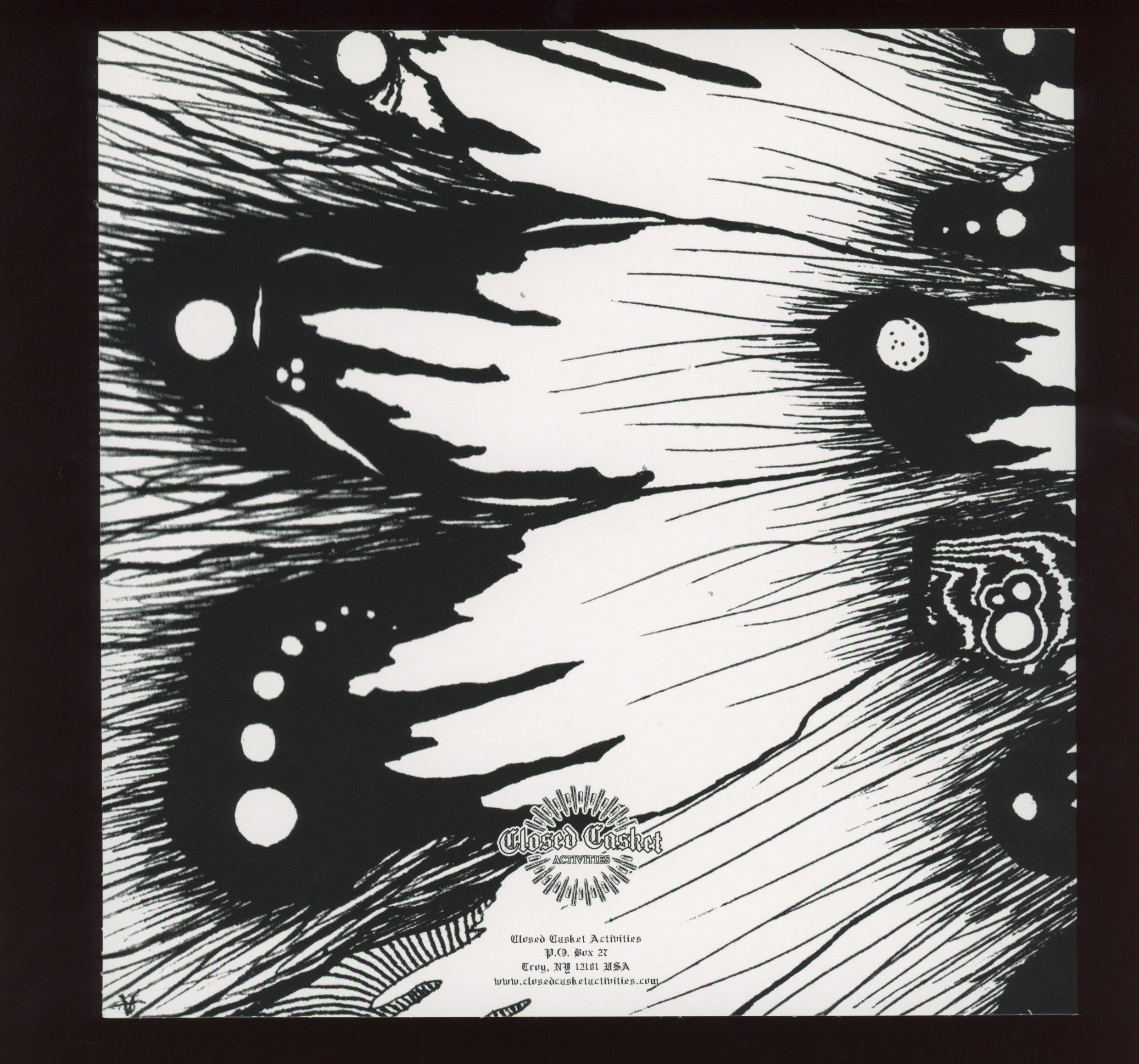 Full Of Hell - Amber Mote In The Black Vault on Closed Casket Activities Gold Metallic 7" Reissue