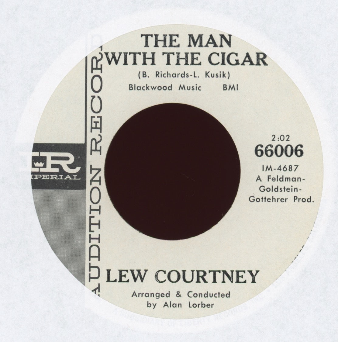 Lew Courtney - Come On Home / The Man With The Cigar Lou Courtney