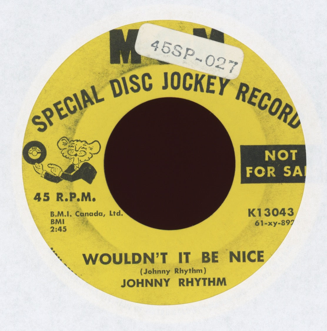 Johnny Rhythm - Wouldn't It Be Nice on MGM Promo
