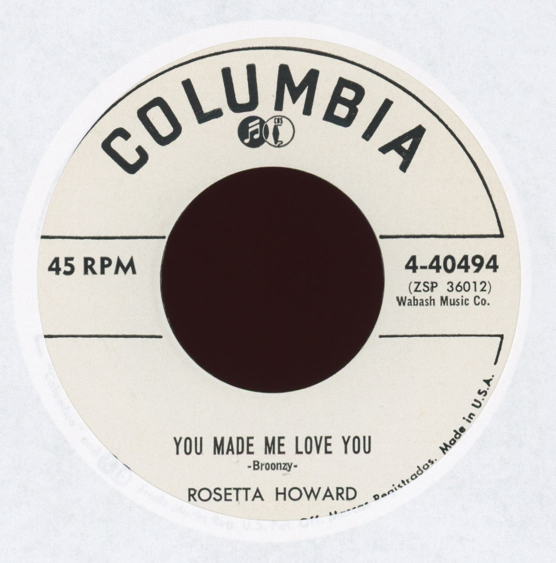 Rosetta Howard - You Made Me Love You on Columbia