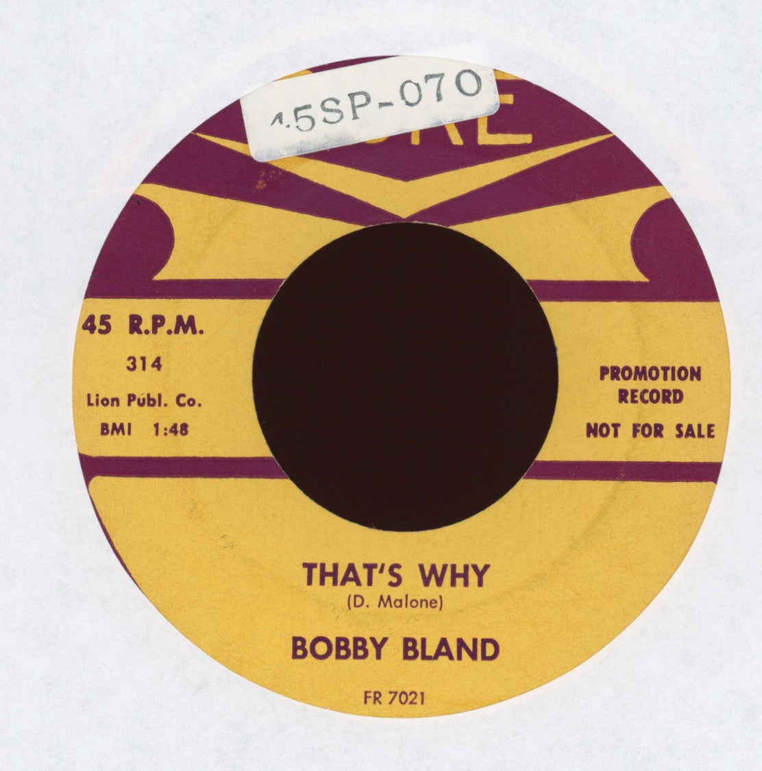 Bobby Bland - I'll Take Care Of You on Duke Promo