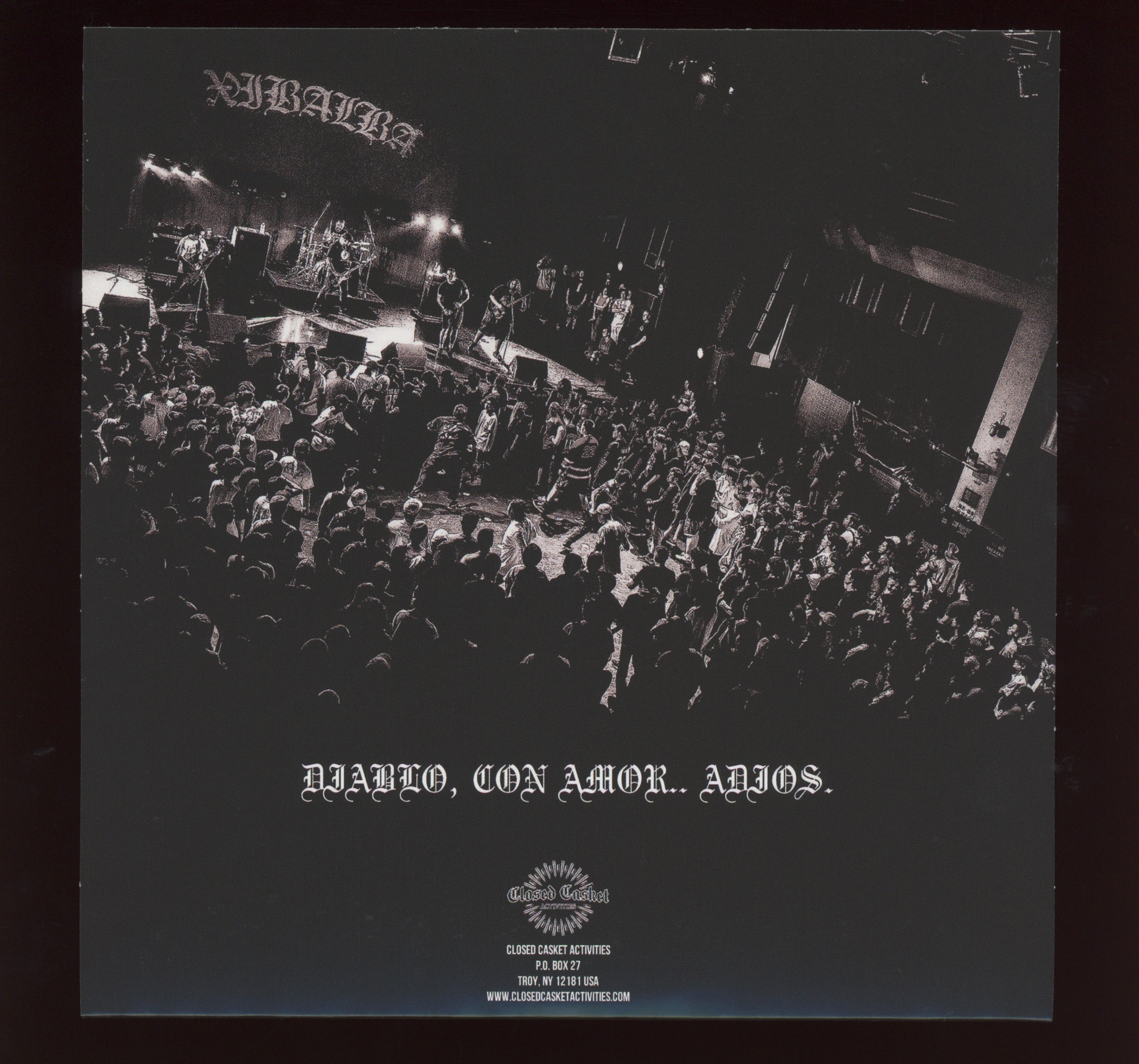 Xibalba - Diablo, Con Amor.. Adios. on Closed Casket Activities Electric Blue 7"