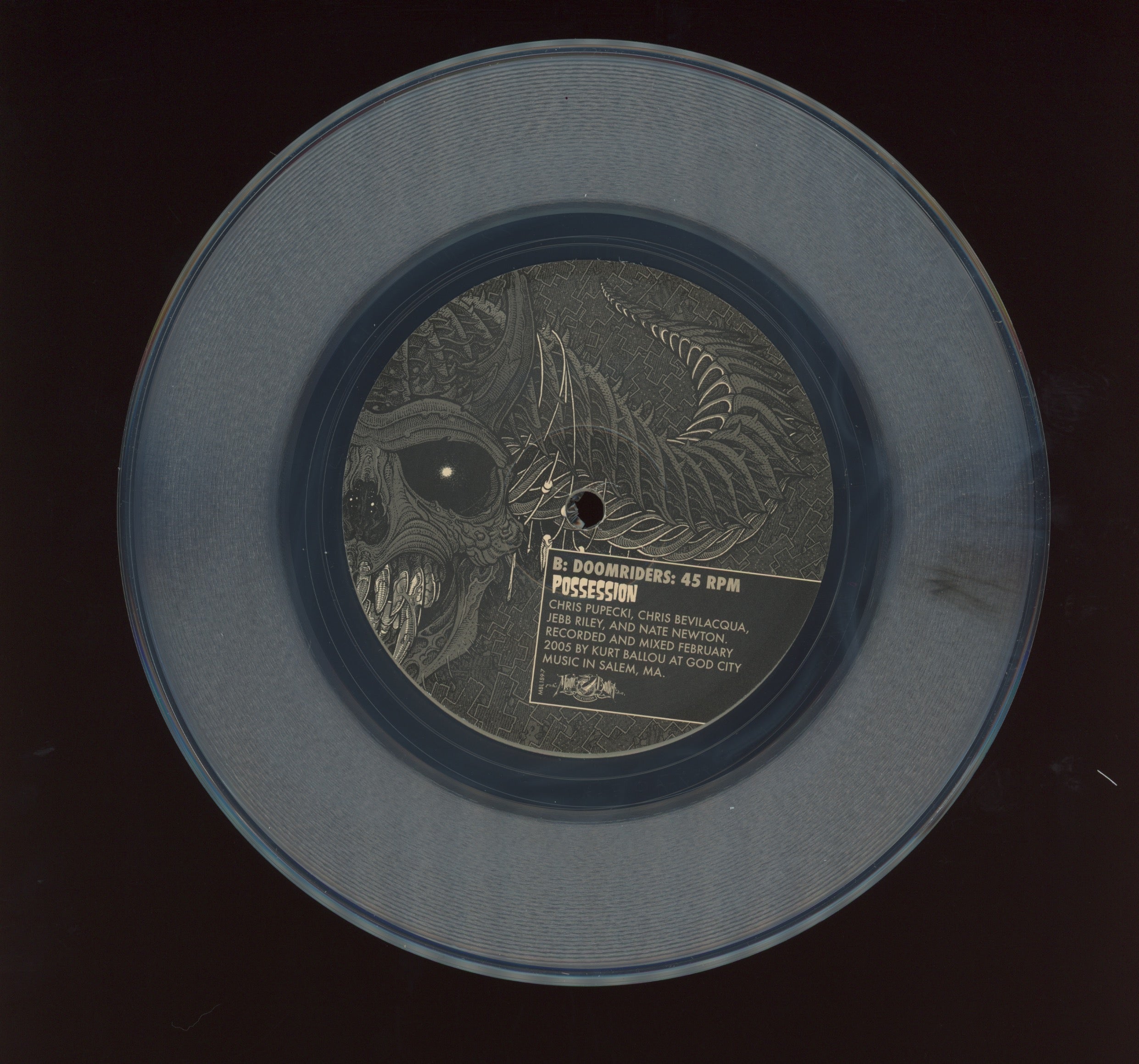 Coliseum / Doomriders - Not Of This World on Magic Bullet Clear Vinyl 7" Split Reissue