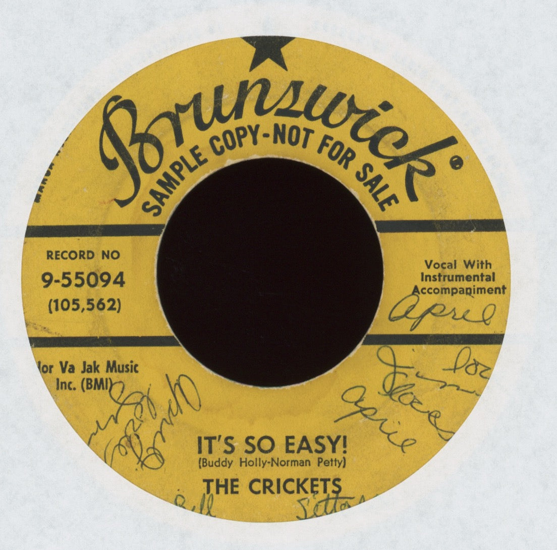 The Crickets - It's So Easy on Brunswick Promo