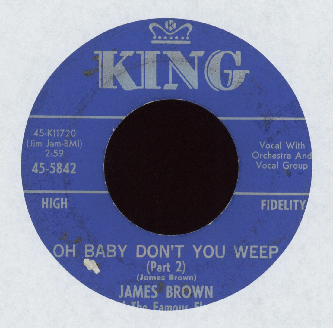 James Brown & The Famous Flames - Oh Baby Don't You Weep with Picture Sleeve