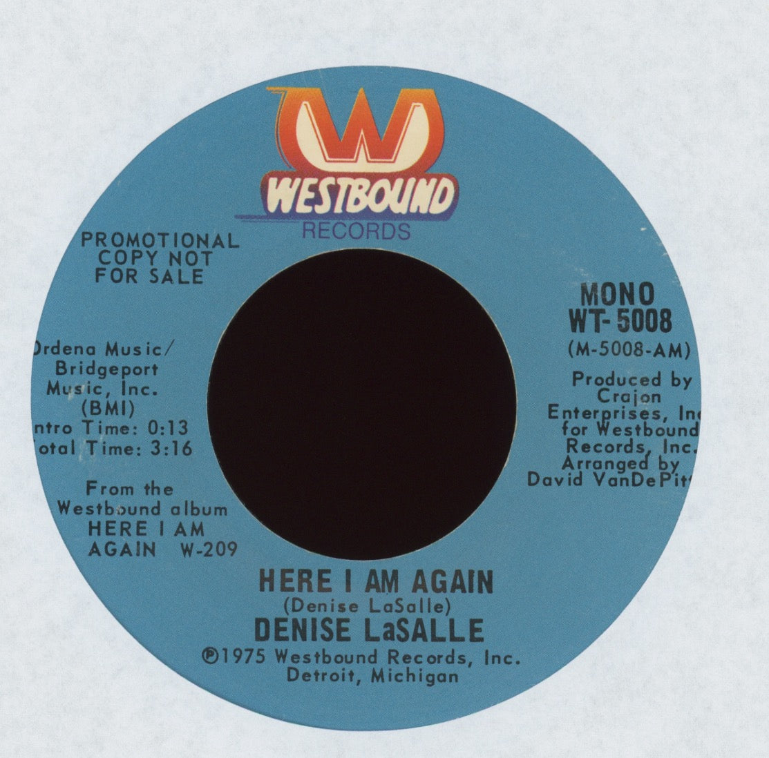 Denise LaSalle - Here I Am Again on Westbound Promo