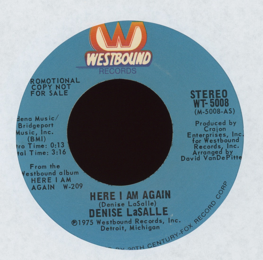 Denise LaSalle - Here I Am Again on Westbound Promo