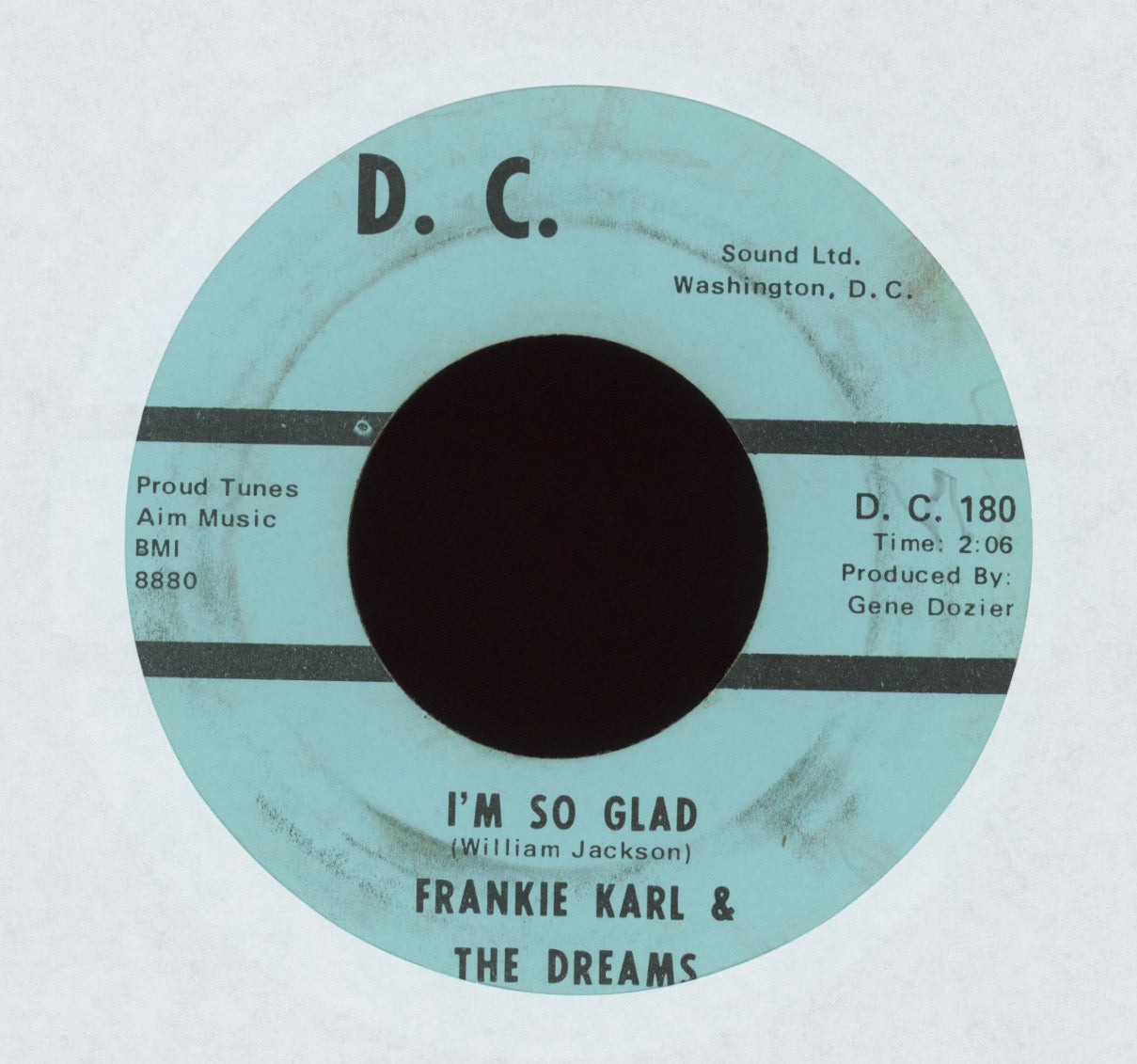 Frankie Karl And The Dreams - Don't Be Afraid (Do As I Say) on D.C.