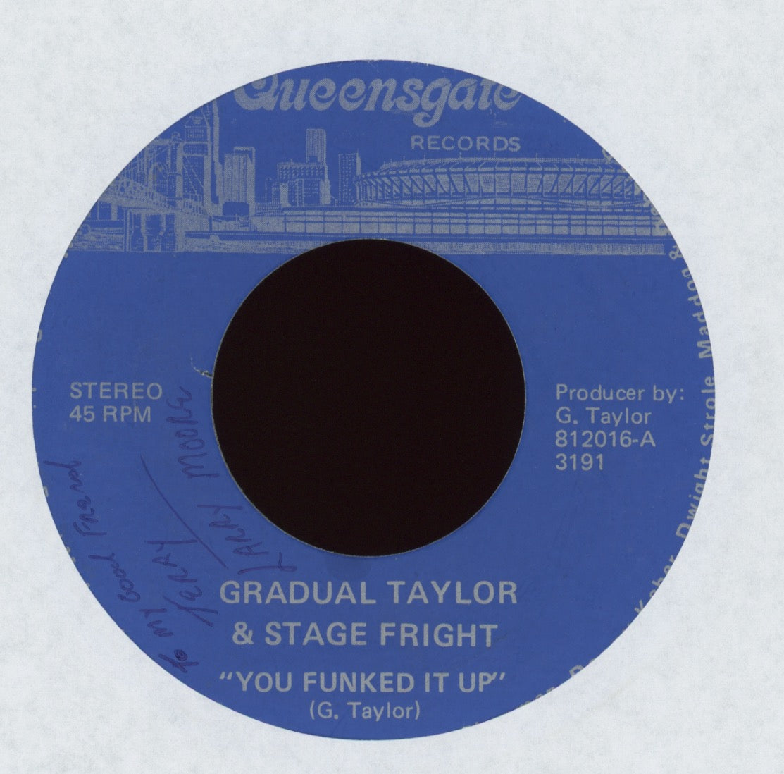 Gradual Taylor - You Funked It Up on Queensgate