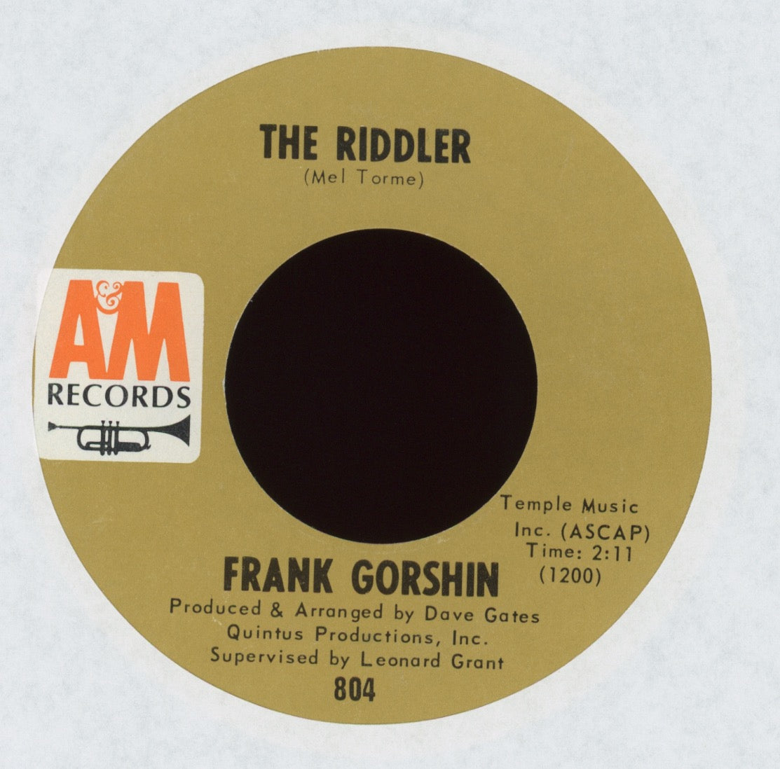 Frank Gorshin - The Riddler on A&M