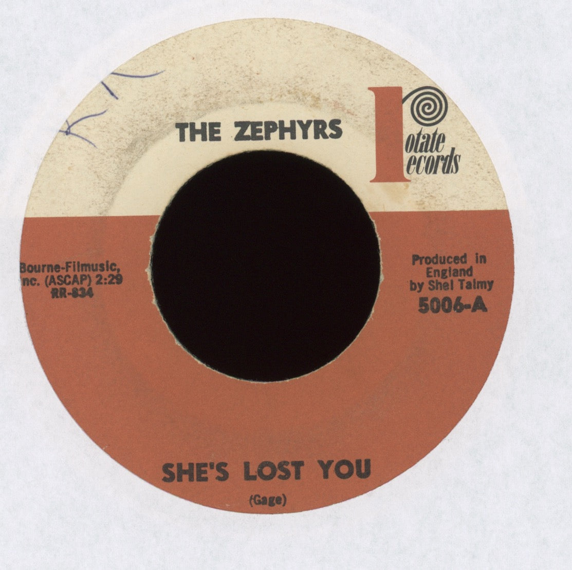 The Zephyrs - She's Lost You on Rotate