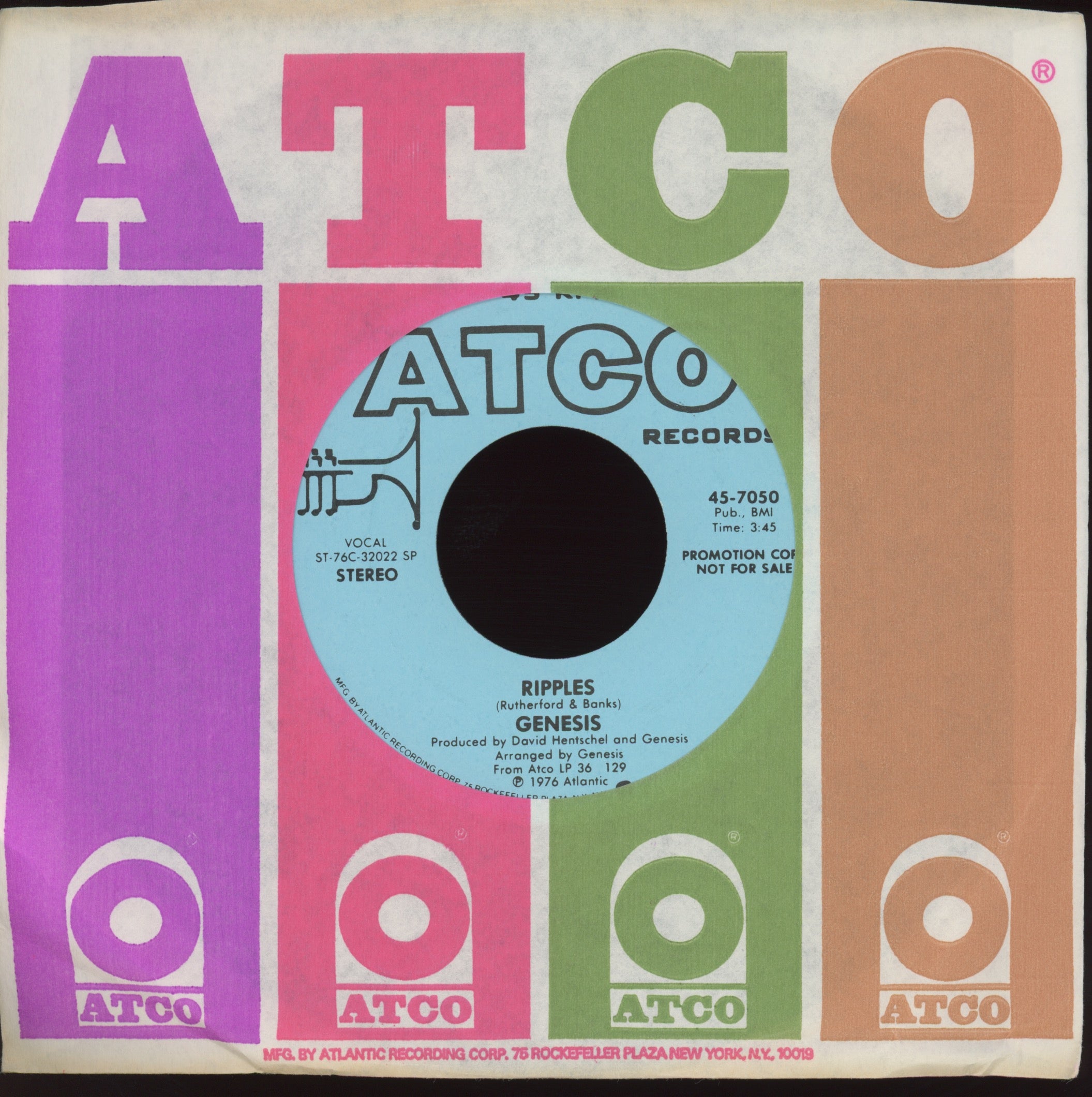 Genesis - Entangled on Atco Promo