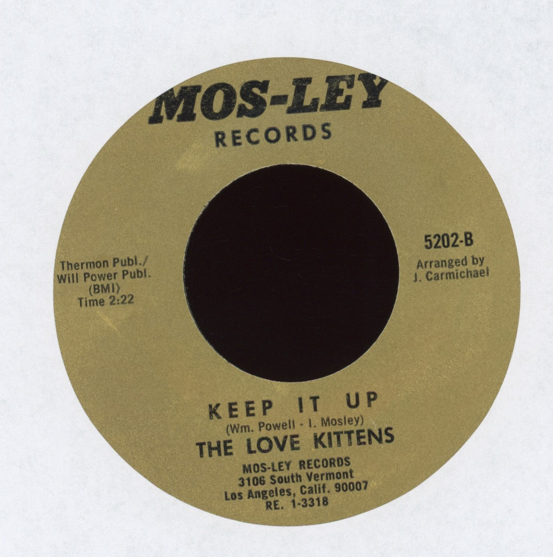 The Love Kittens - I Like Everything About You on Mos-Ley