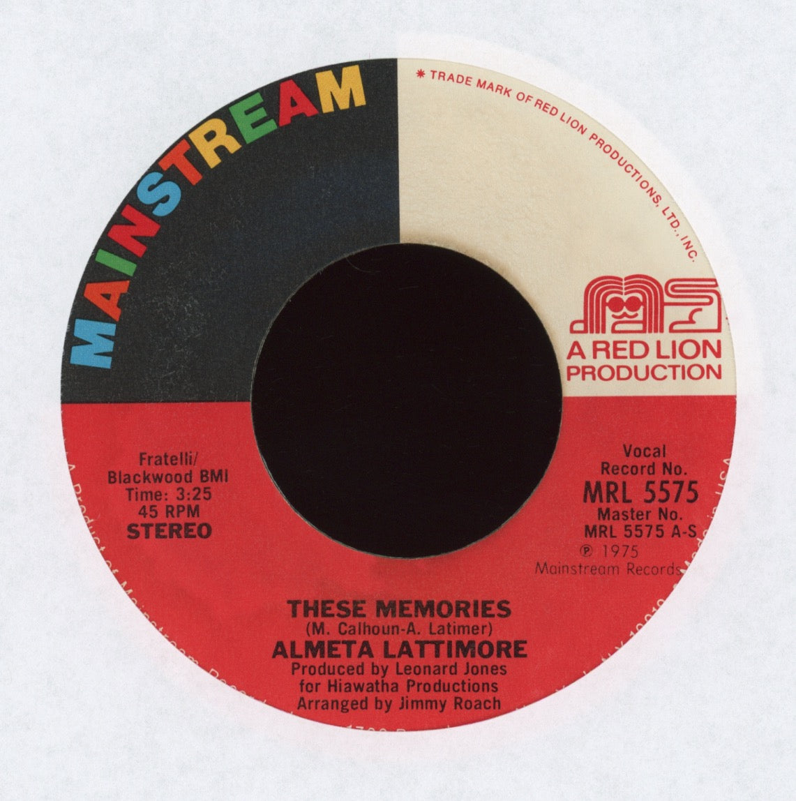 Almeta Latimore - These Memories on Mainstream