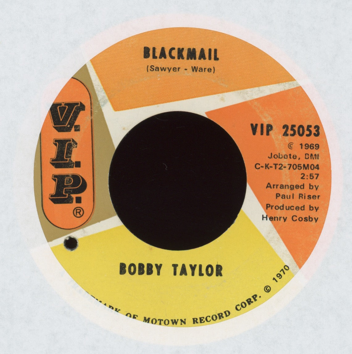 Bobby Taylor - Oh, I've Been Bless'd on V.I.P.