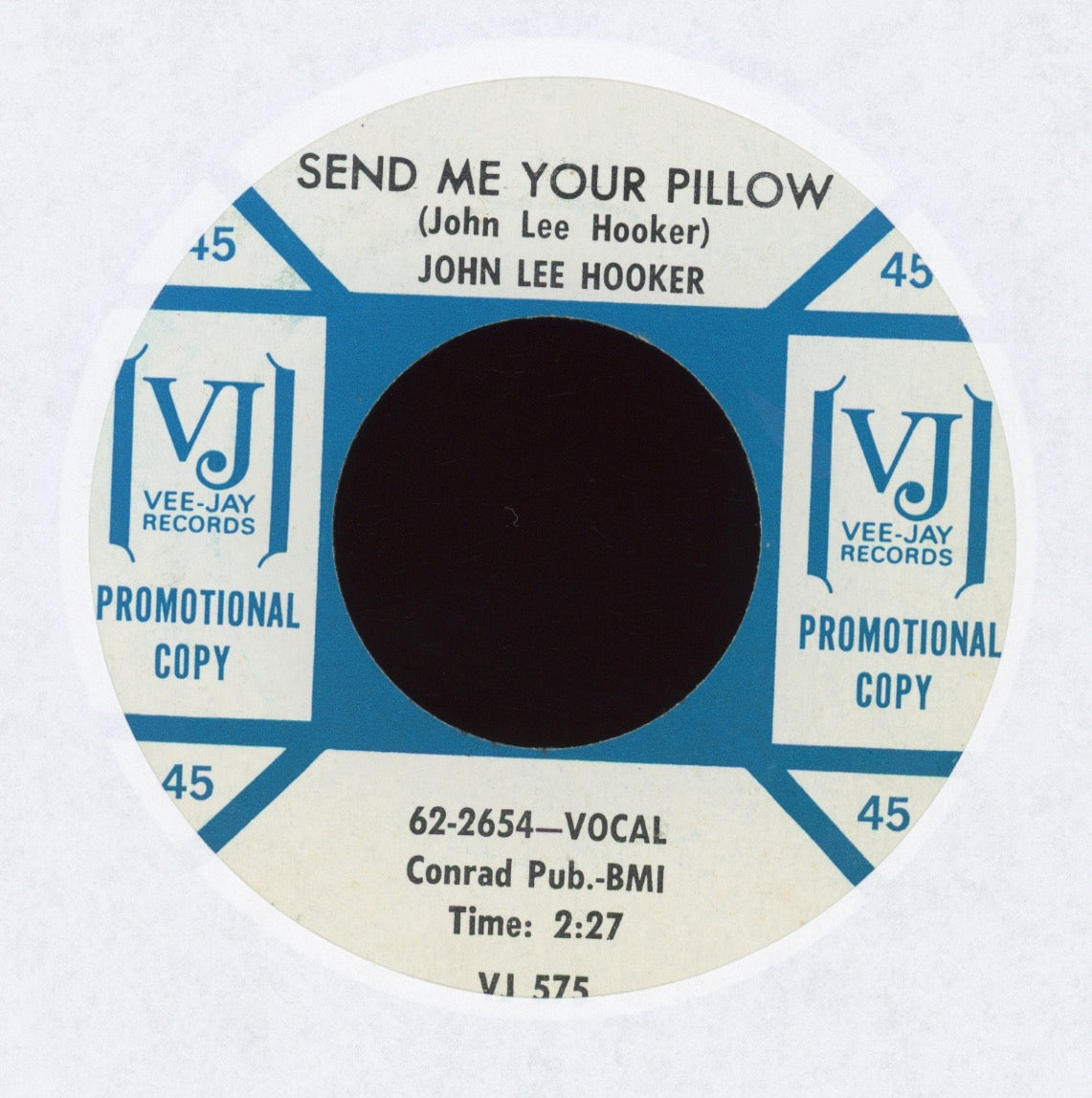John Lee Hooker - Send Me Your Pillow on Vee Jay Promo