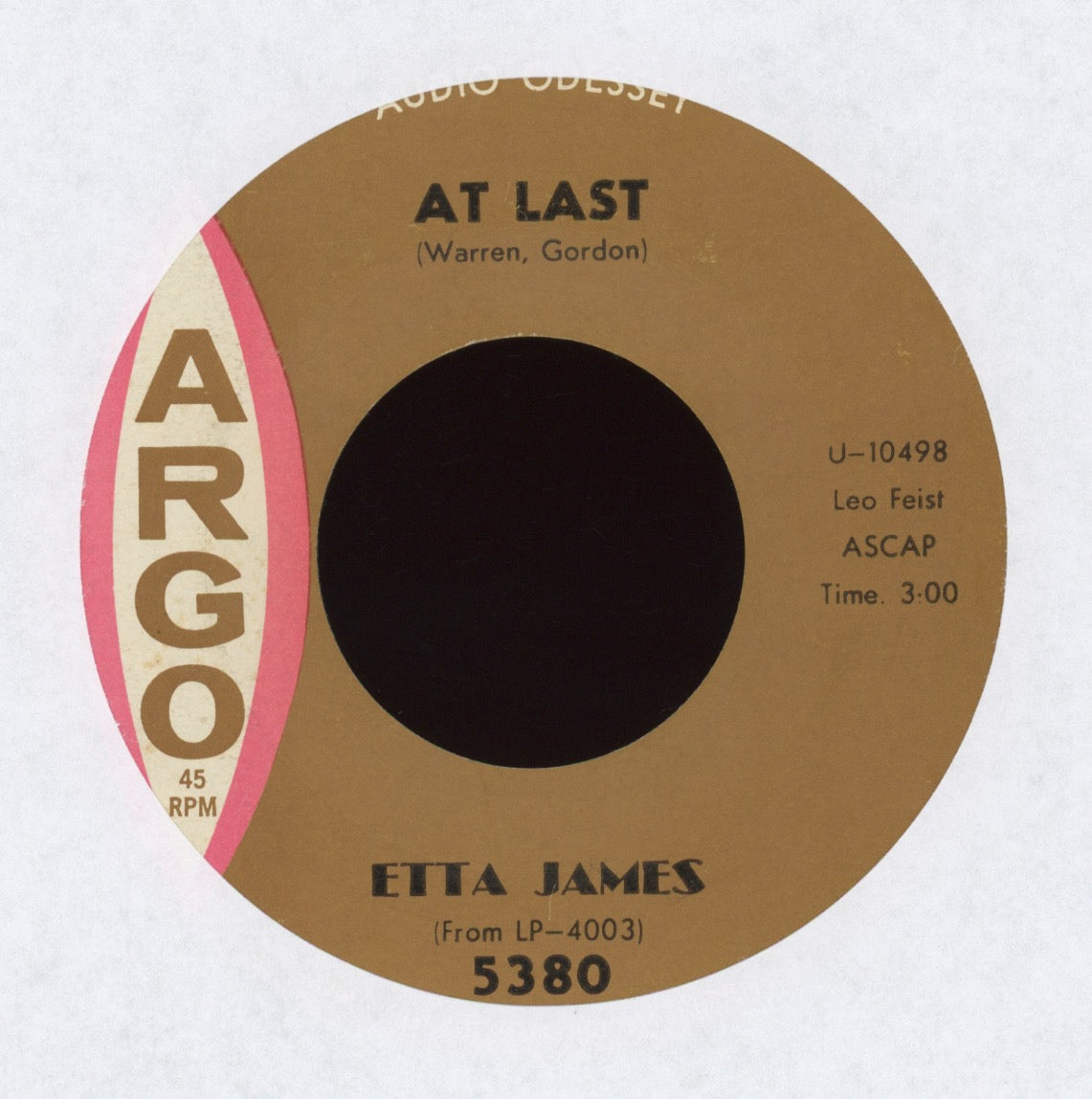 Etta James - At Last on Argo