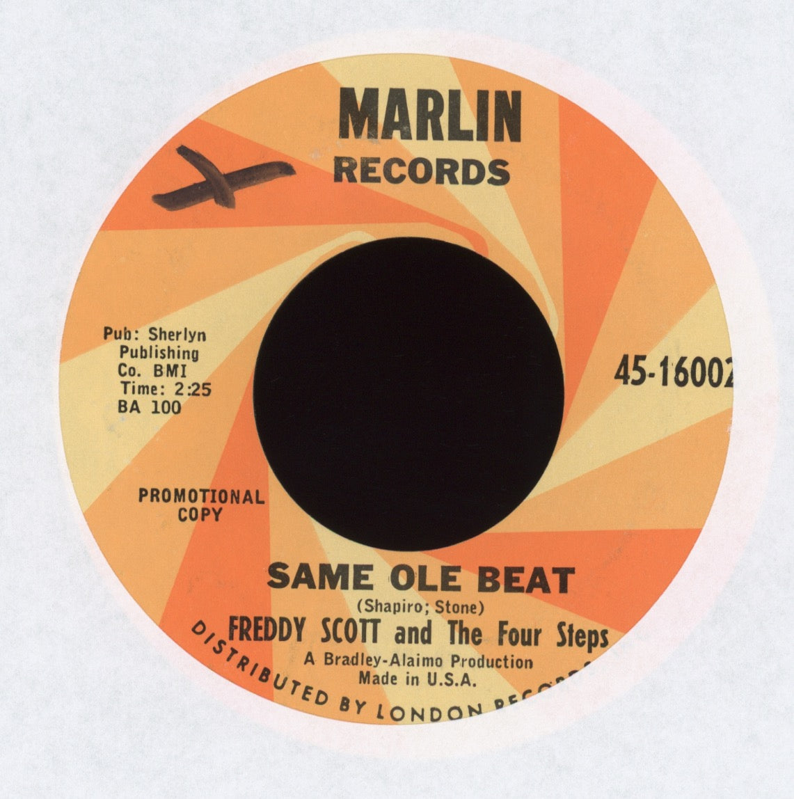 Freddy Scott And The Four Steps - Same Ole Beat on Marlin Promo