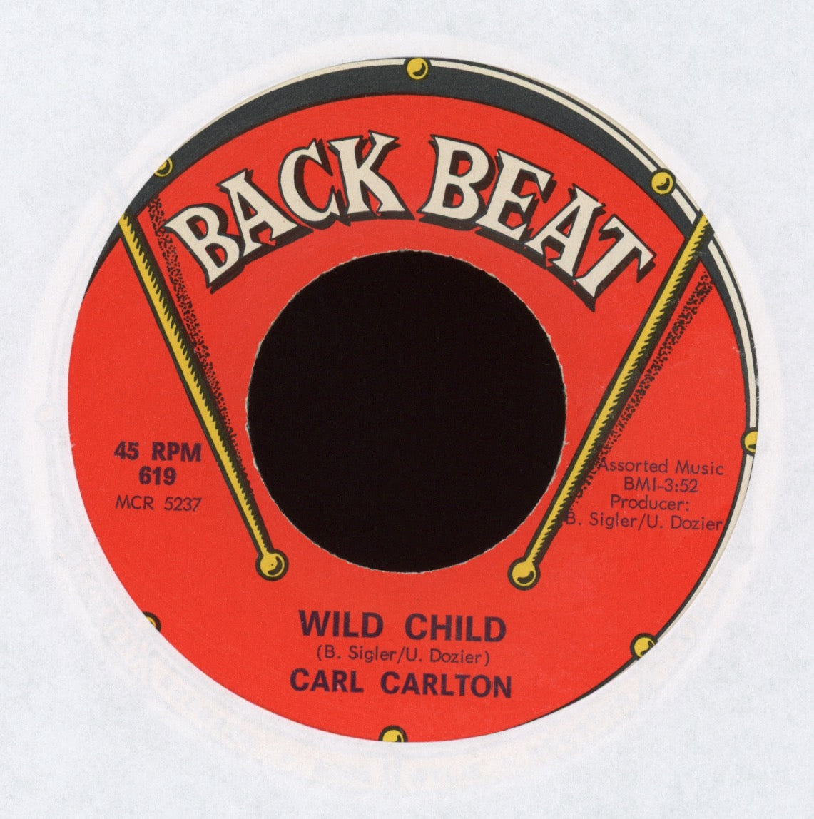 Carl Carlton - Wild Child on Backbeat