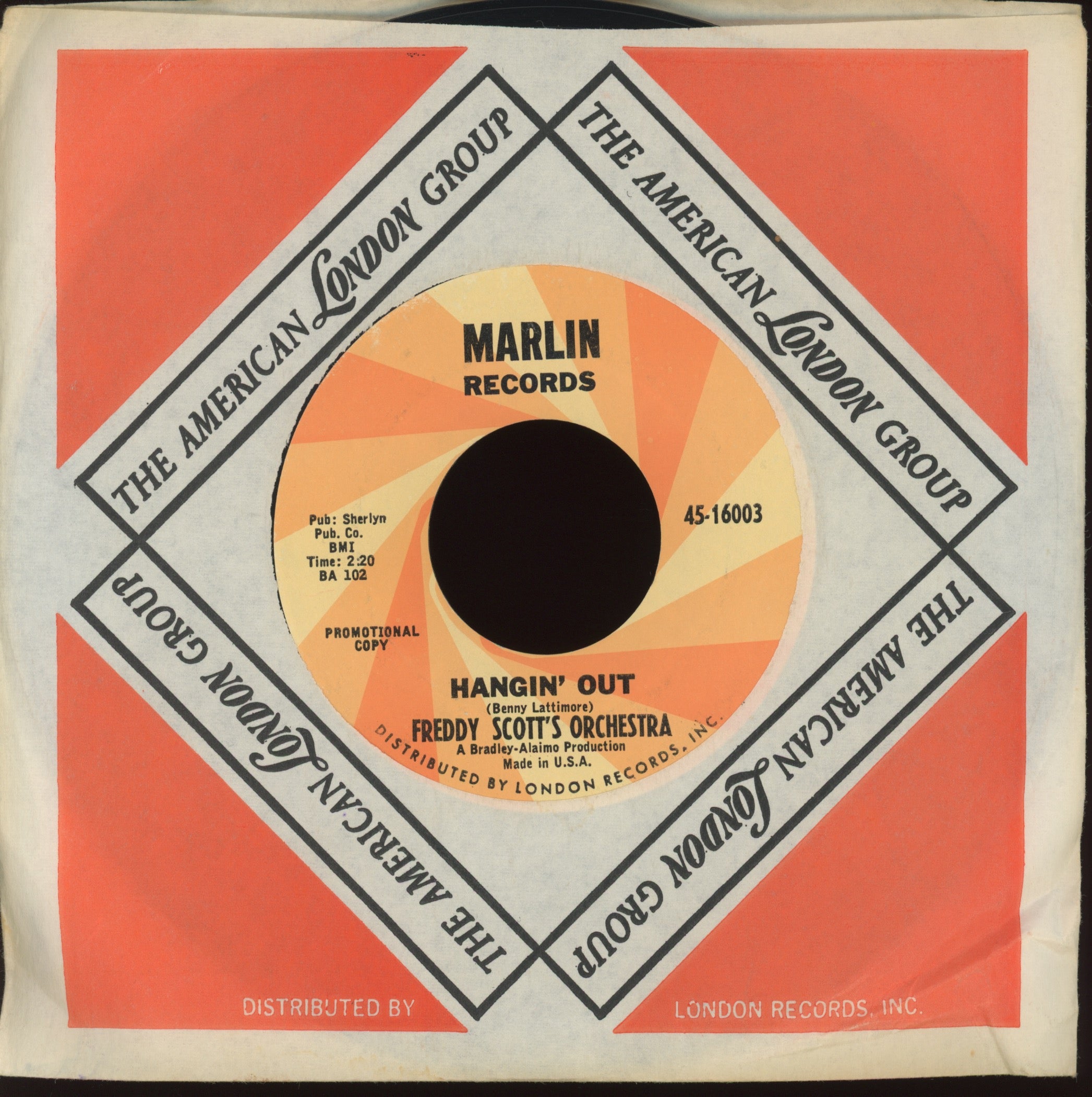 Freddy Scott Orchestra - Hangin' Out on Marlin Promo