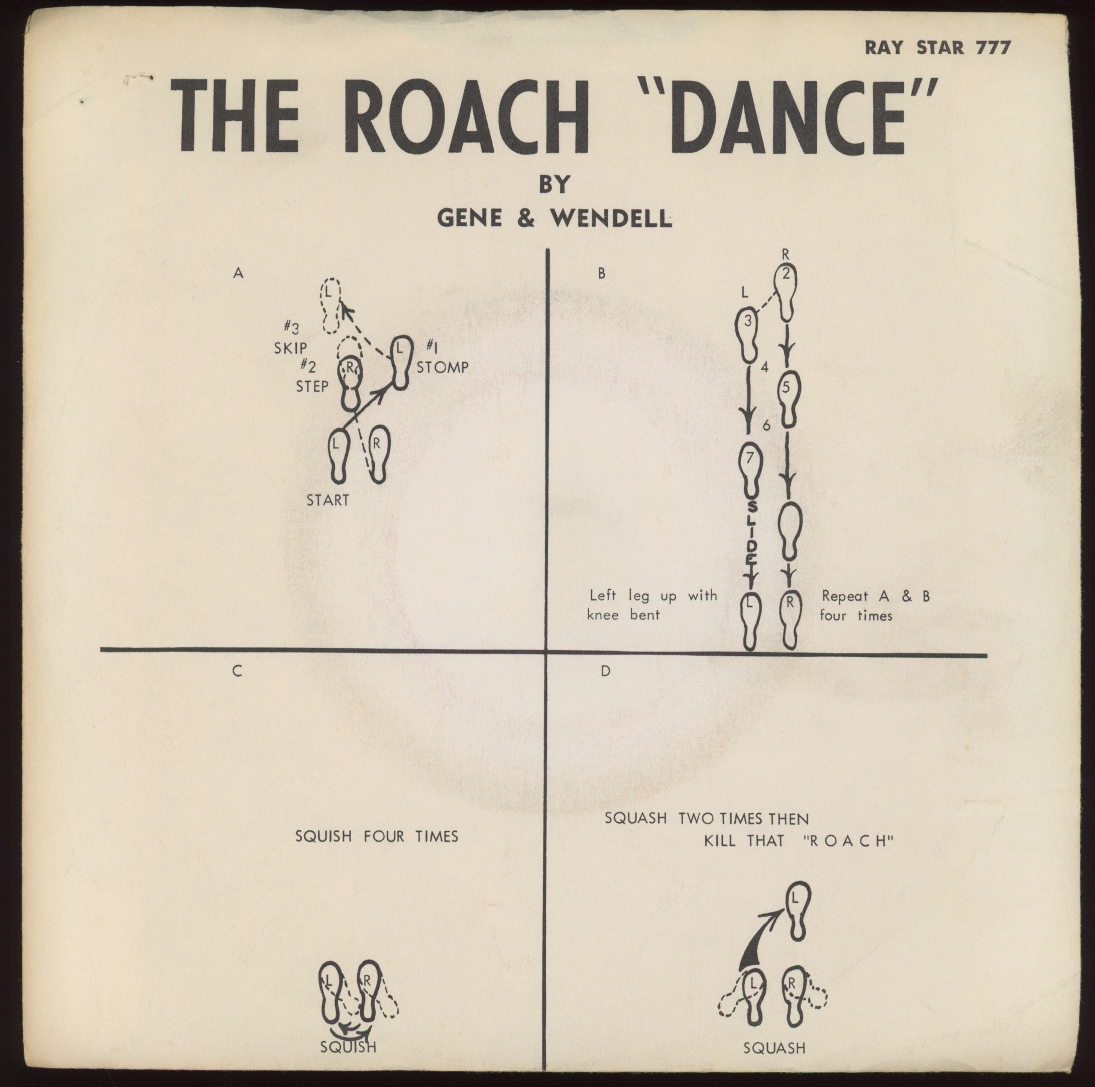 Gene & Wendell - The Roach on Ray Star 45 With Picture Sleeve
