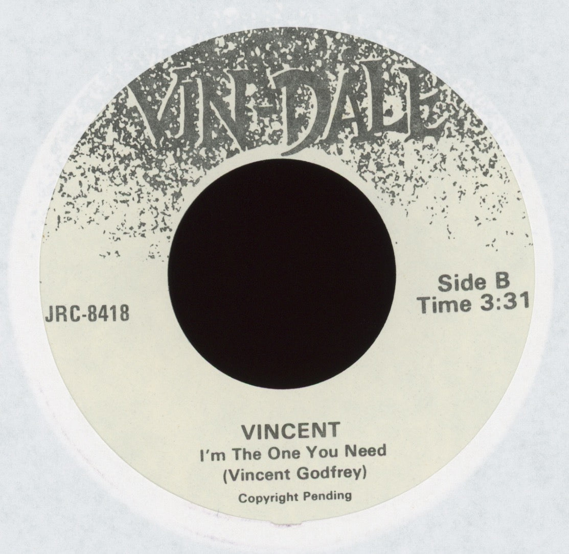 Vincent Godfrey - I'm The One You Need on Vin-Dale 45 With Picture Sleeve
