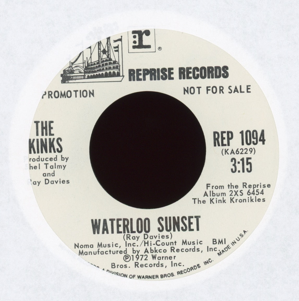 The Kinks - King Kong on Reprise Promo