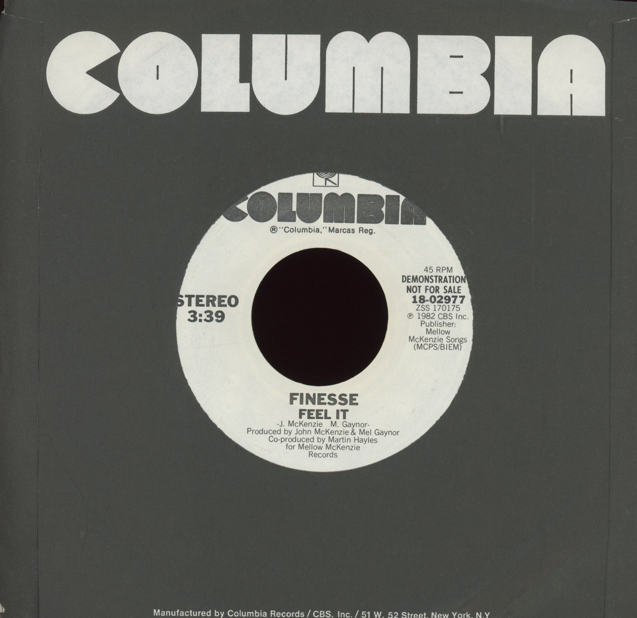 Finesse - Feel It on Columbia Promo