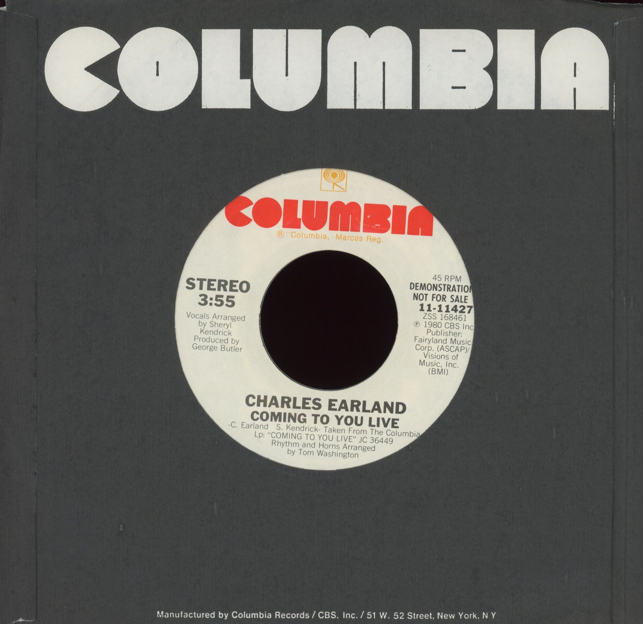 Charles Earland - Coming To You Live on Columbia Promo