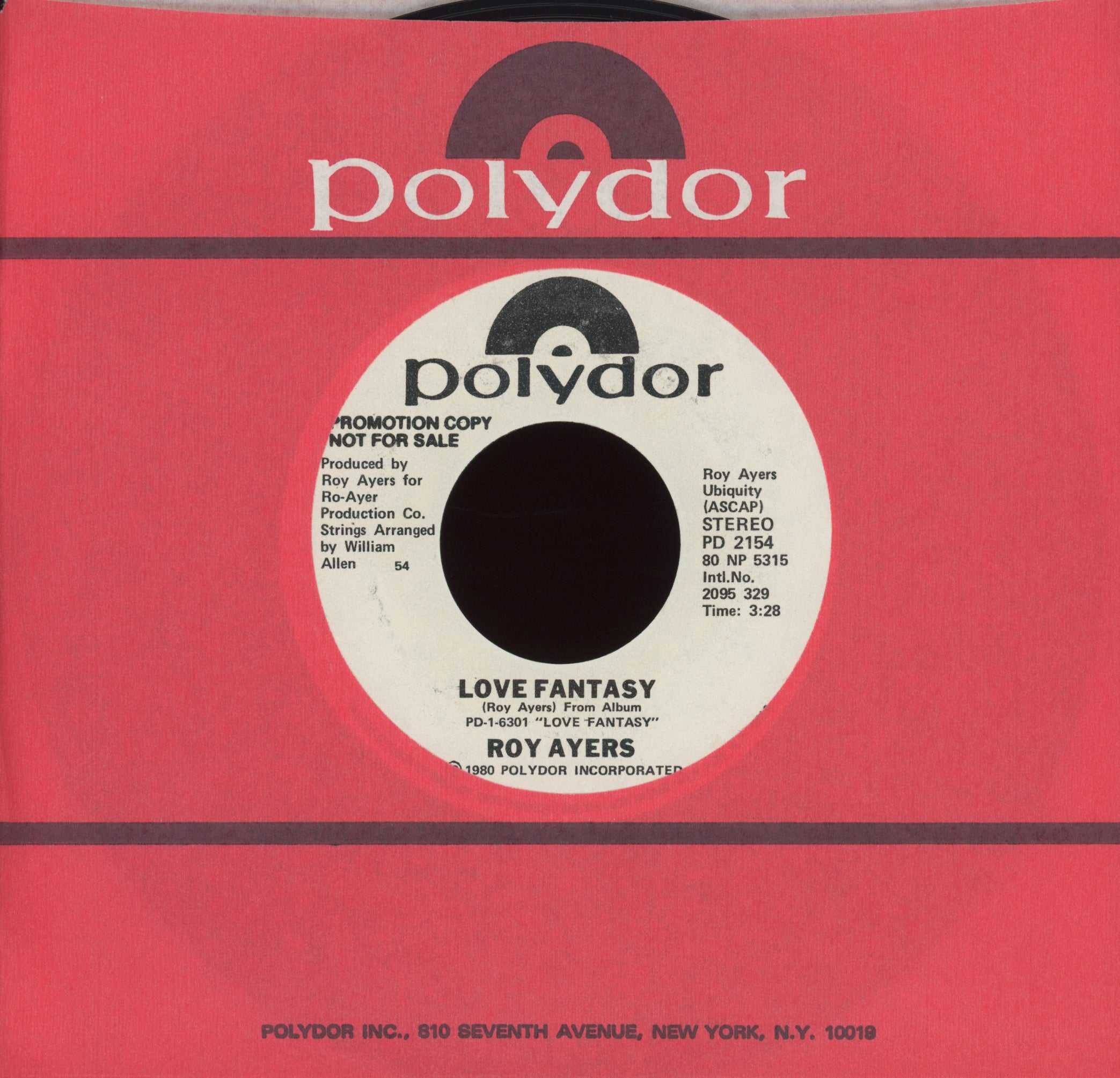 Roy Ayers - Love Fantasy on Polydor Promo