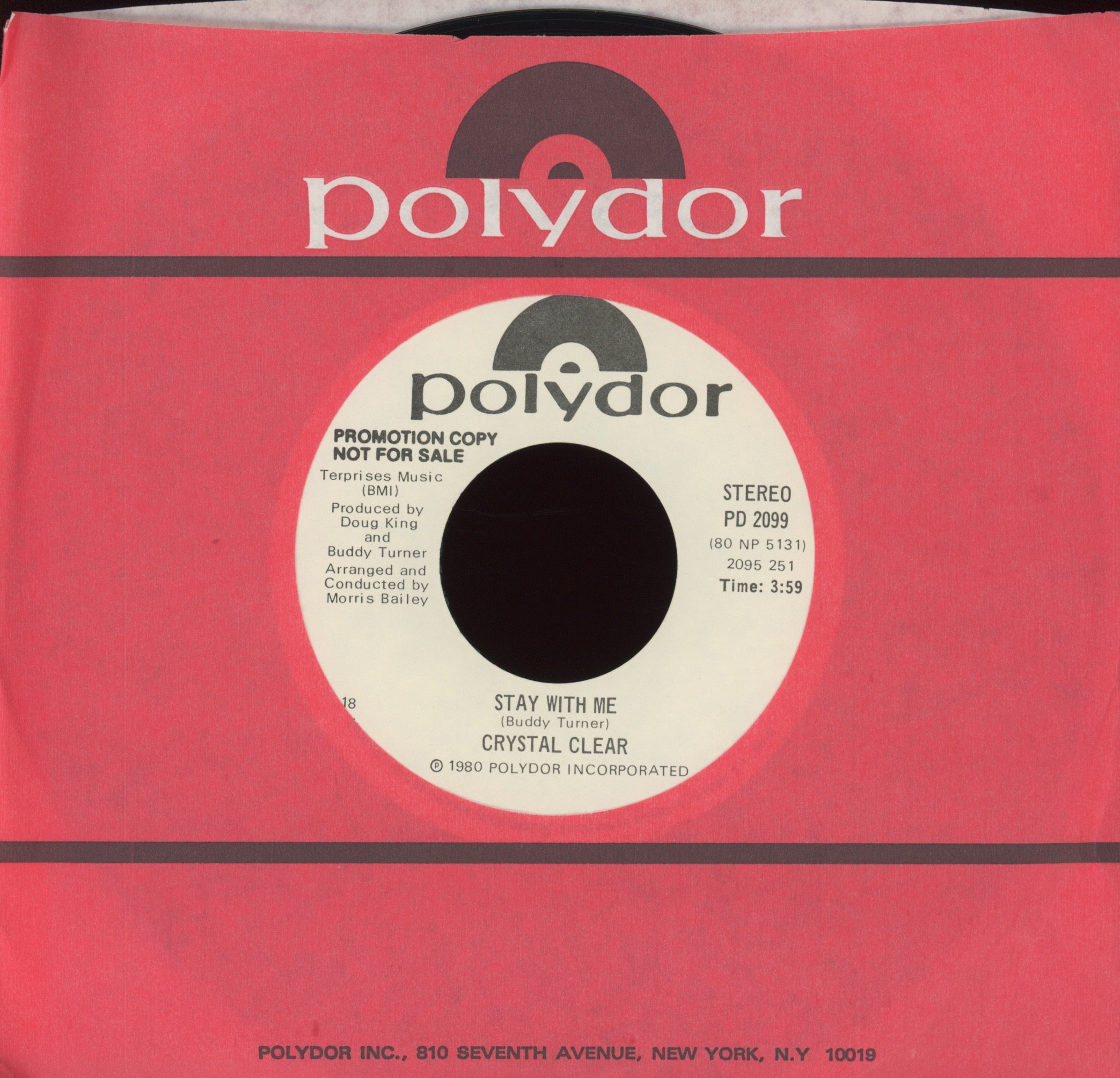 Crystal Clear - Stay With Me on Polydor Promo