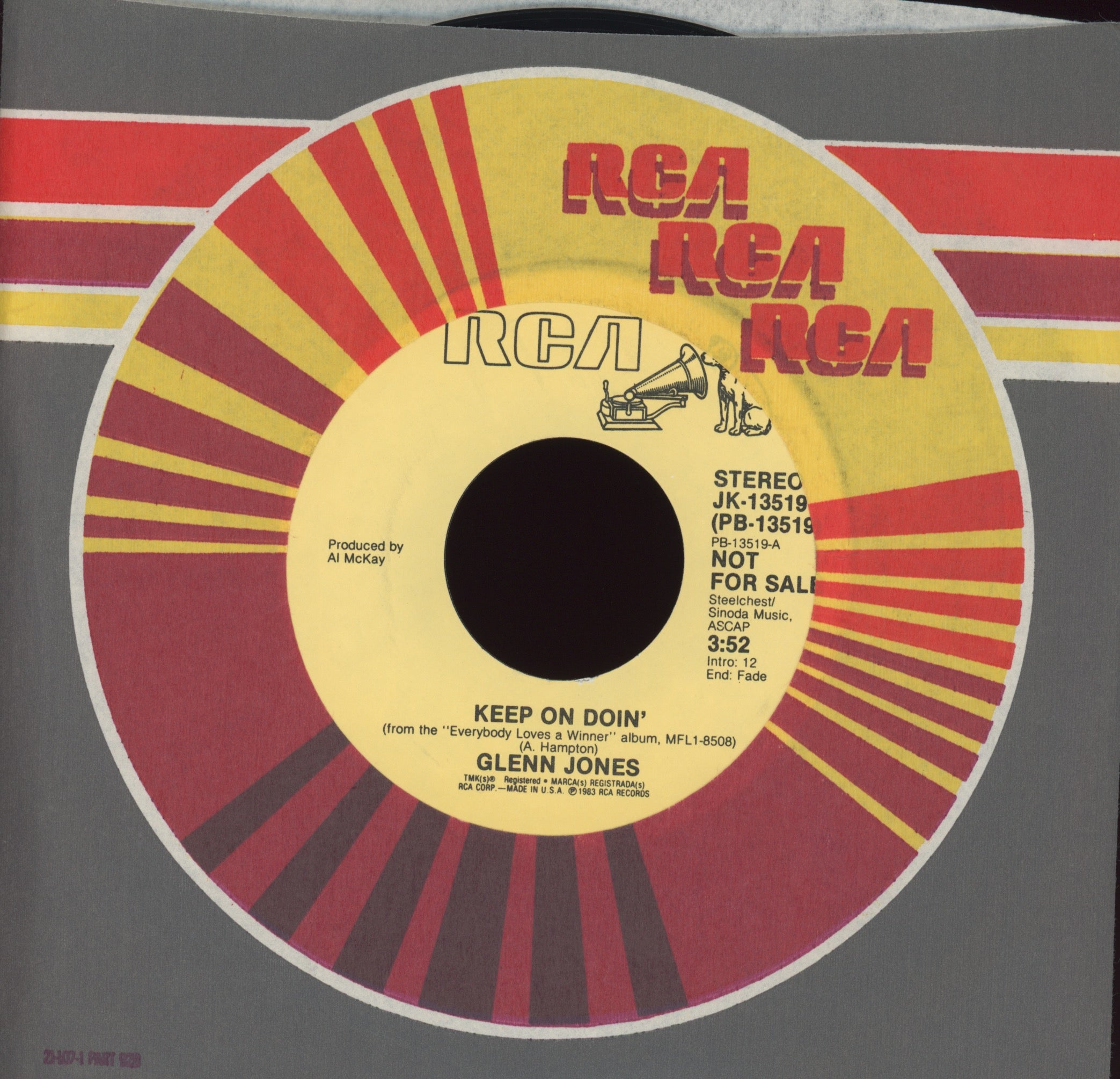 Glenn Jones - Keep On Doin' on RCA Promo