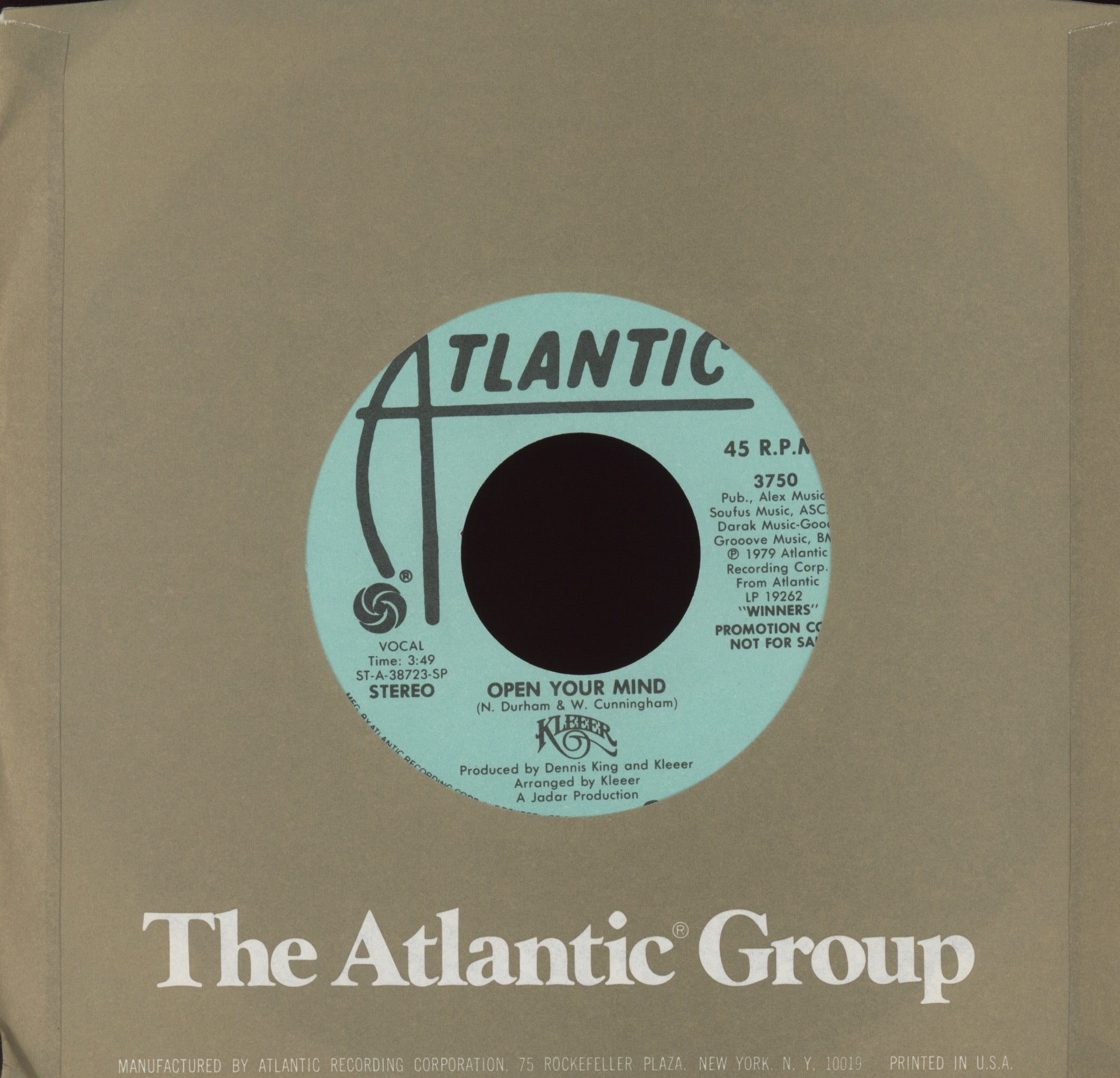 Kleeer - Open Your Mind on Atlantic Promo