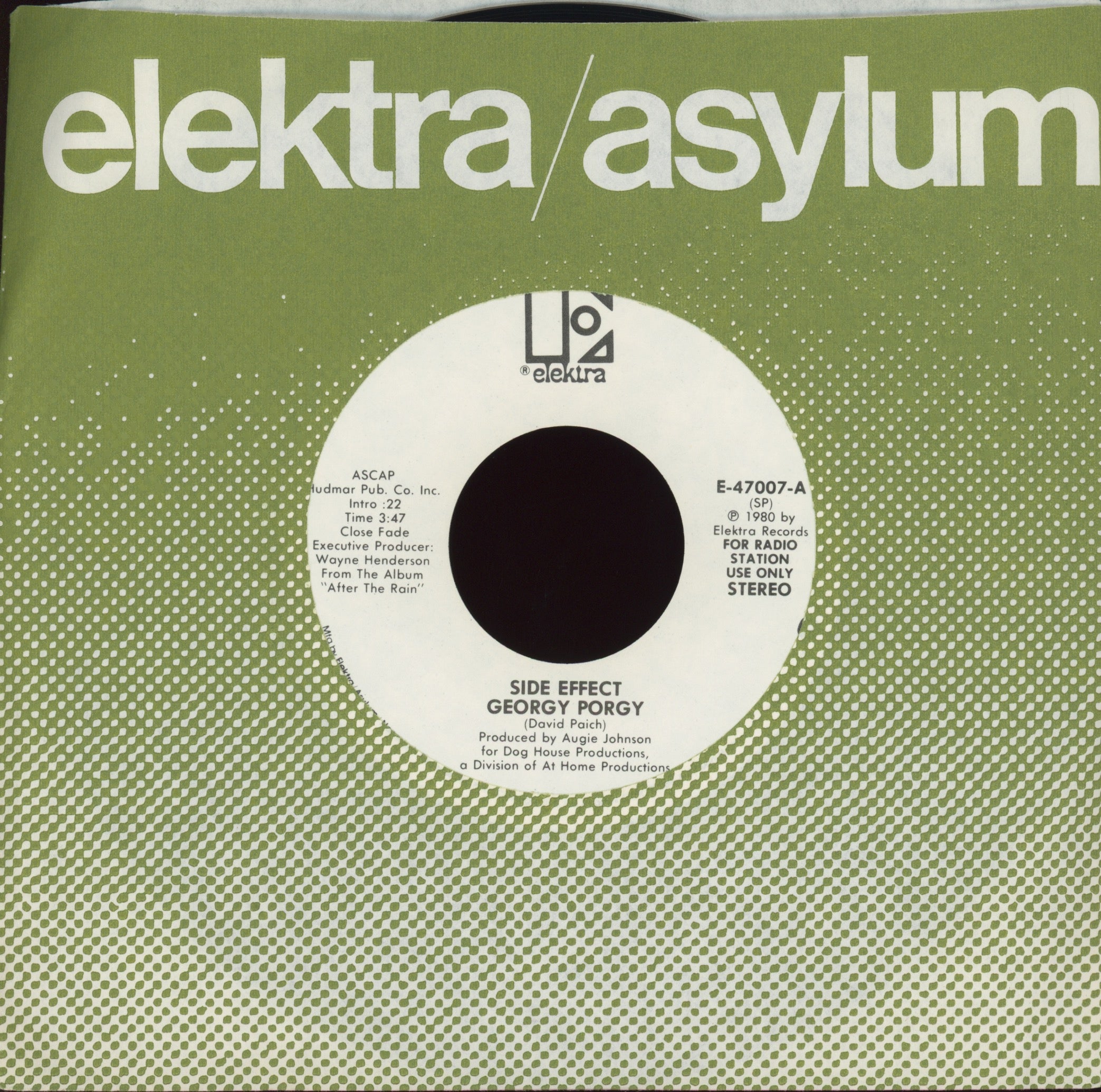 Side Effect - Georgy Porgy on Elektra Promo