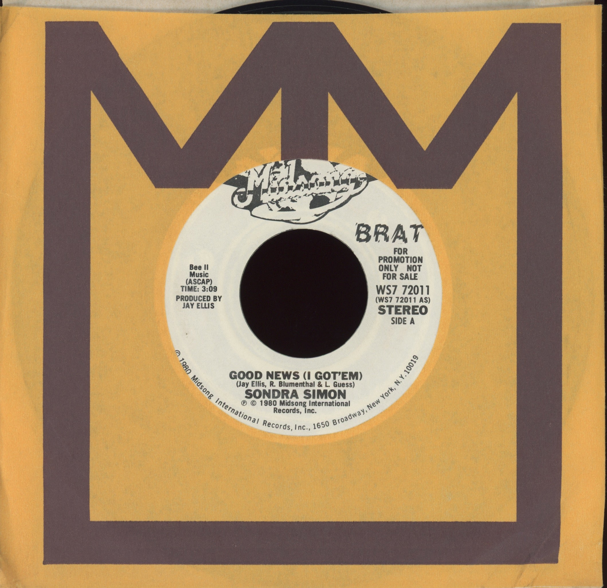 Sondra Simon - Good News (I Got 'Em) on Midsong Promo
