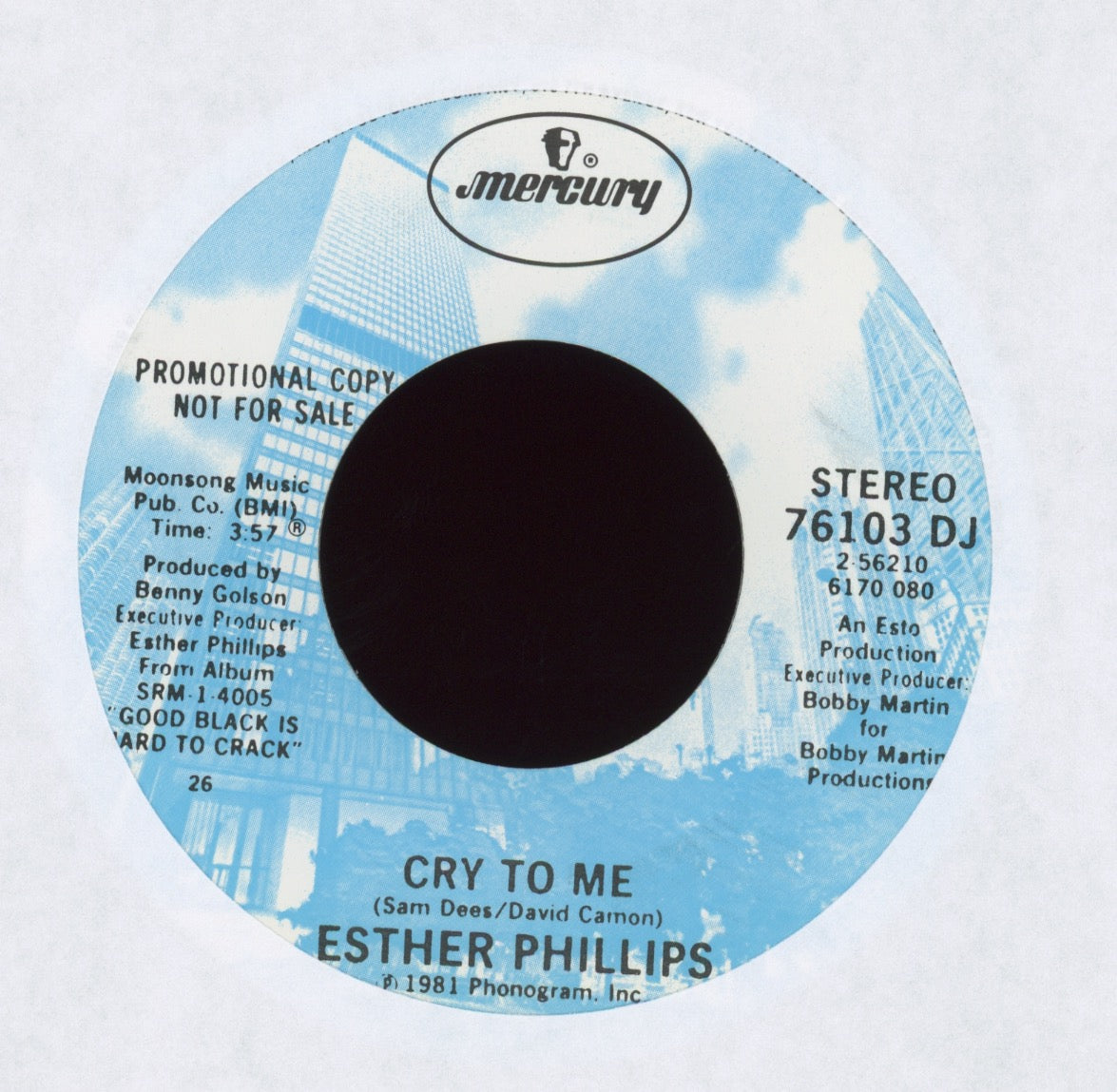 Esther Phillips - Cry To Me on Mercury Promo