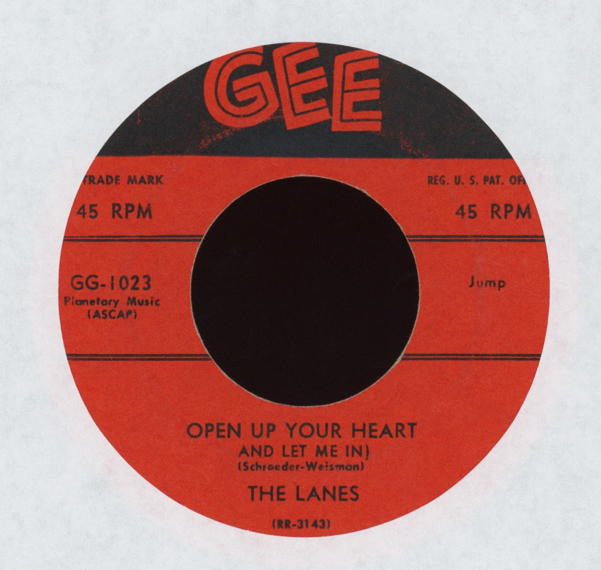 The Lanes - You Alone on Gee