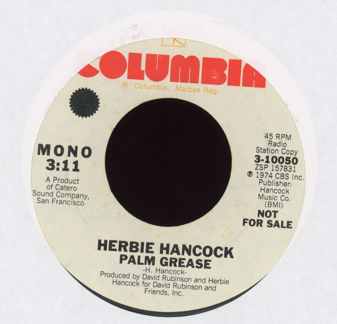 Herbie Hancock - Palm Grease on Columbia Promo