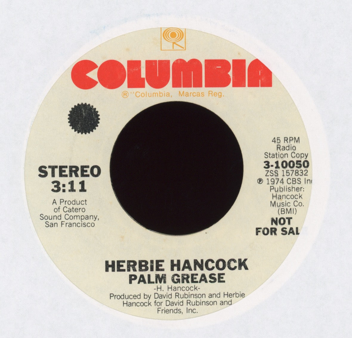 Herbie Hancock - Palm Grease on Columbia Promo