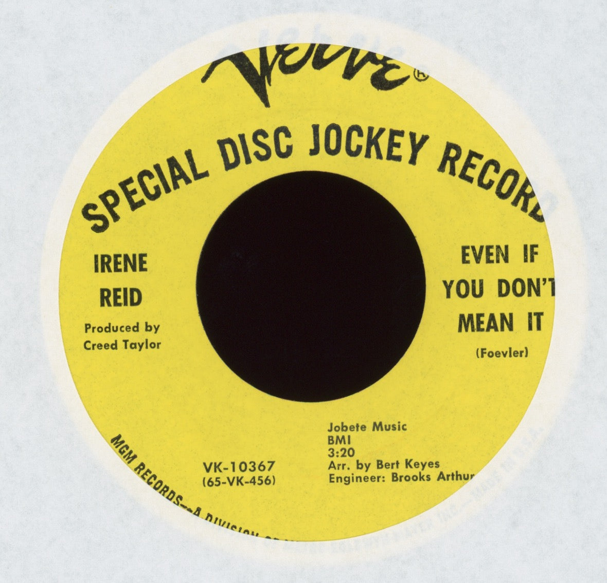 Irene Reid - The Funny Thing About It on Verve Promo