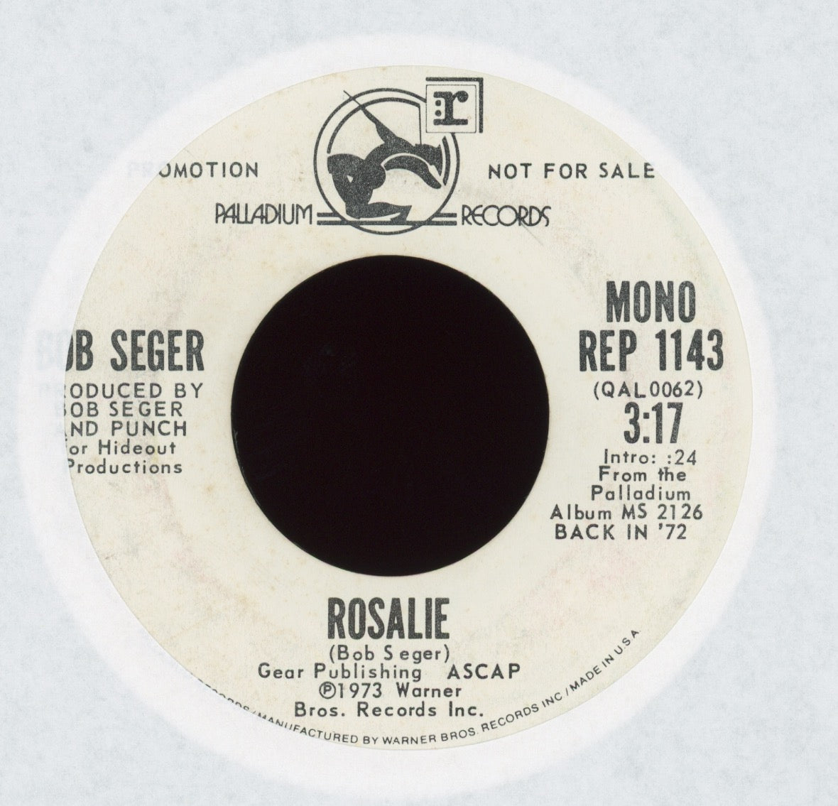 Bob Seger - Rosalie on Palladium Promo