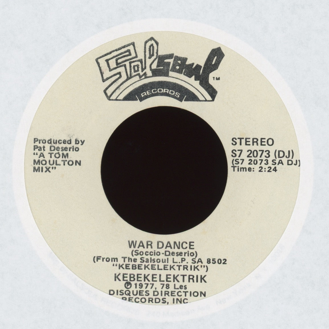 Kebekelektrik - War Dance on Salsoul Promo