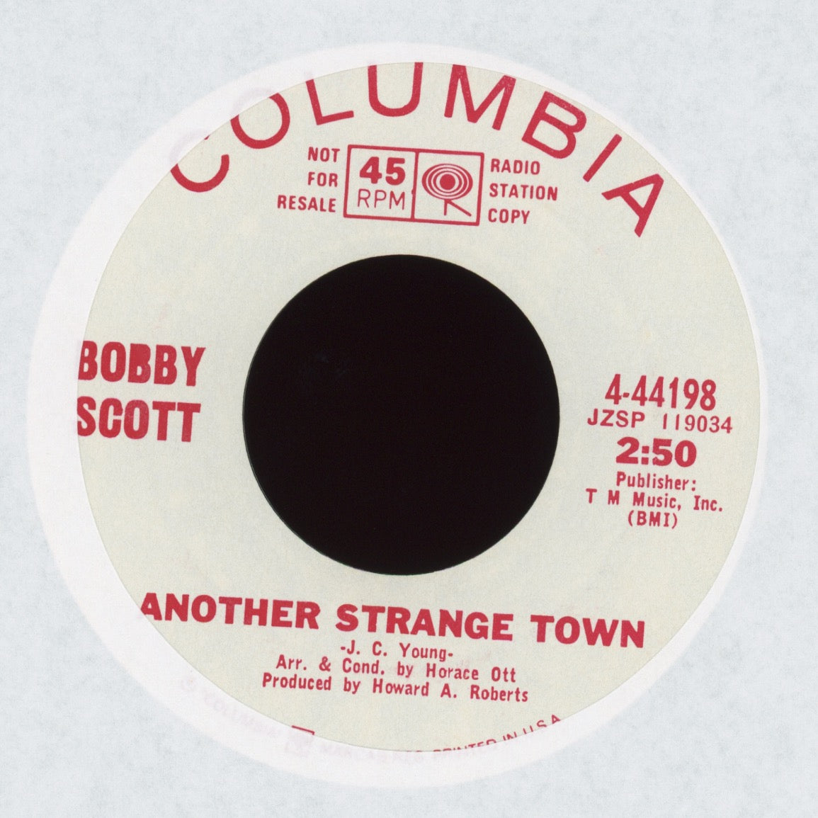Bobby Scott - We're Doing Fine on Columbia Promo