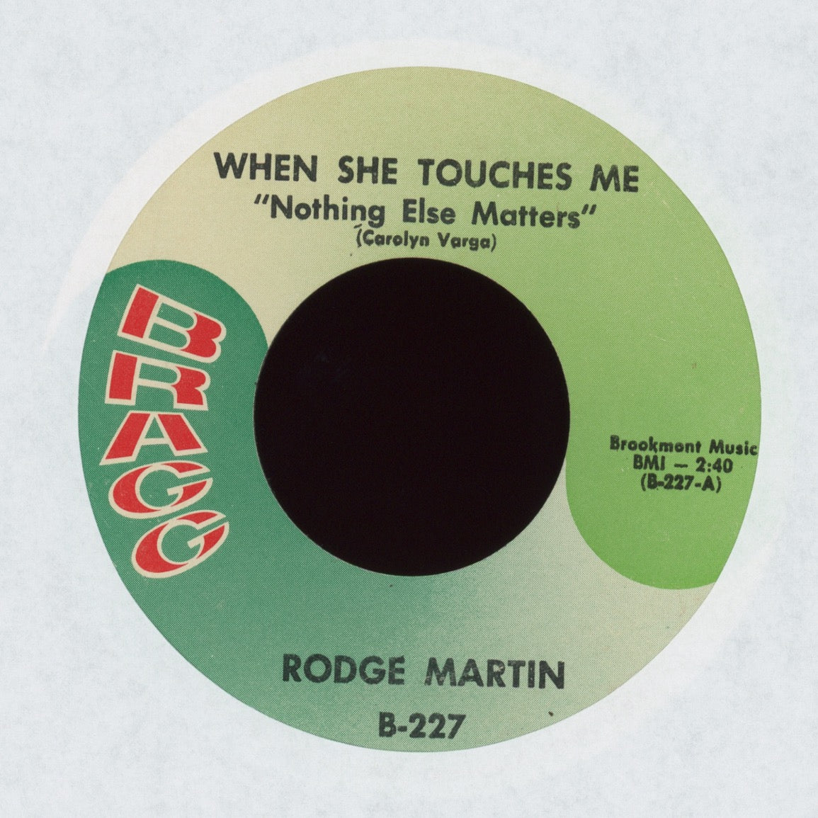 Rodge Martin - Lovin' Machine on Bragg