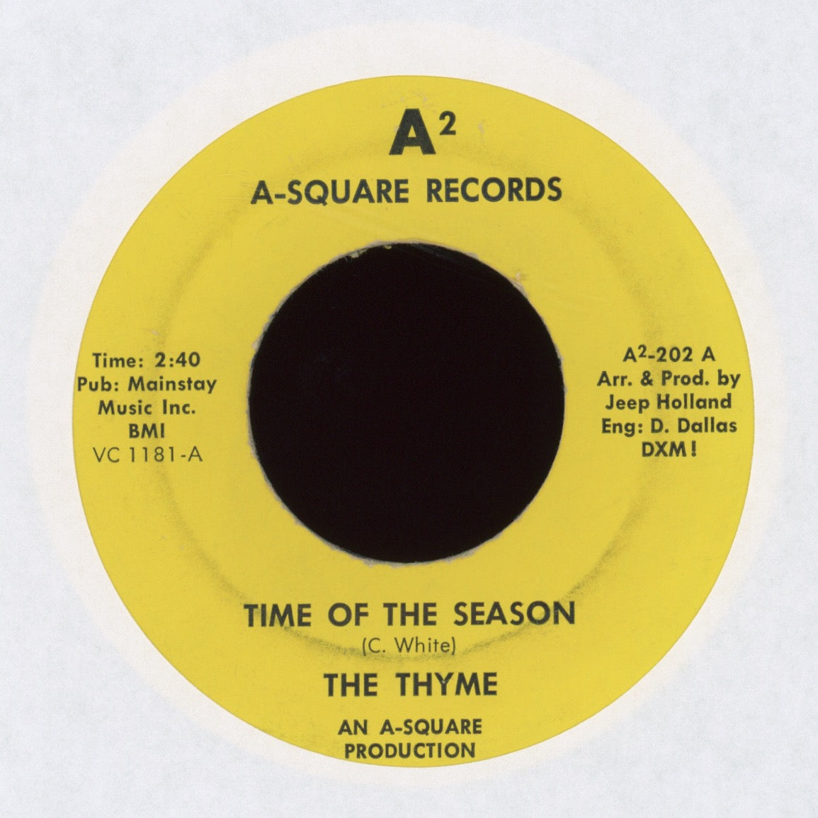 The Thyme - Time Of The Season on A2